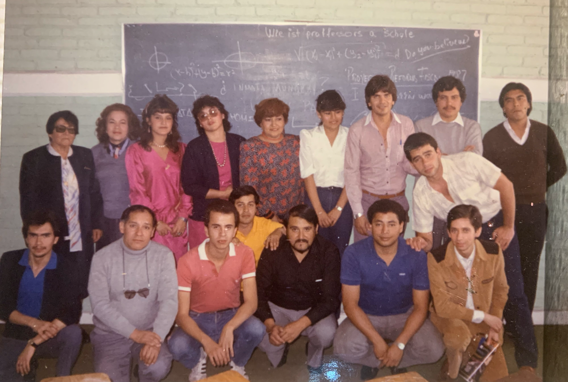 Cuerpo docente en 1981